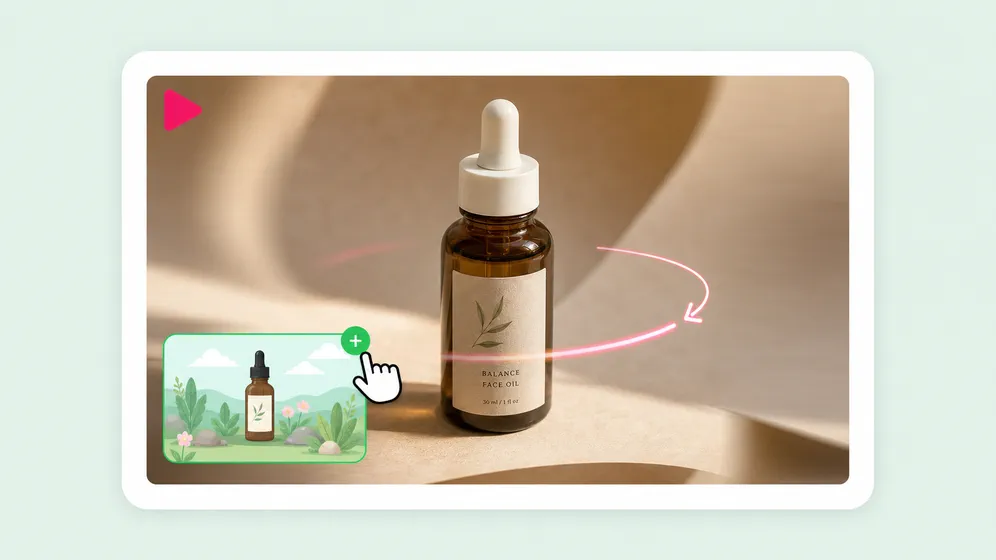 Cinematic product reveals from a single product shot. Fliki Photo to video AI for Product reveals.