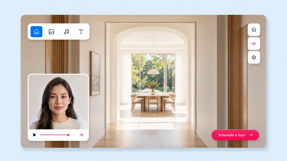 Agent intro, client testimonial, and closing-day videos. Fliki Real estate video maker for Agent brand & testimonials.