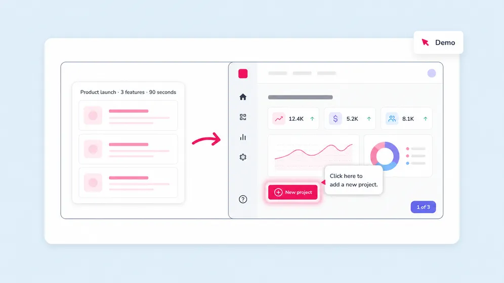 Software demos and feature walkthroughs from text. Fliki Text to video for Product demos.