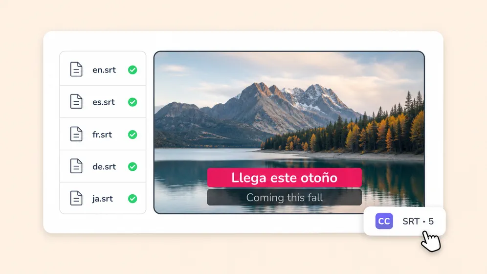 AI translated subtitles in 100+ languages. Fliki Localization and Translation for Translated subtitles.