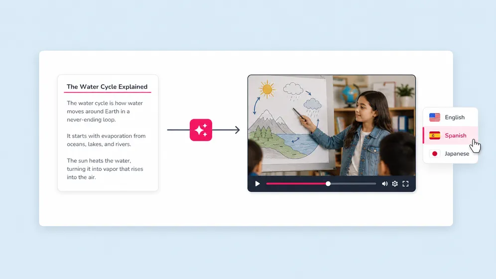 AI video for online courses, lessons, and explainers. Fliki Use cases for Education.