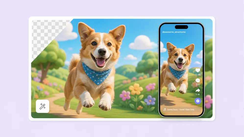 TikTok, Reels, and Shorts with clean backgrounds. Fliki Video background remover for Social shorts.