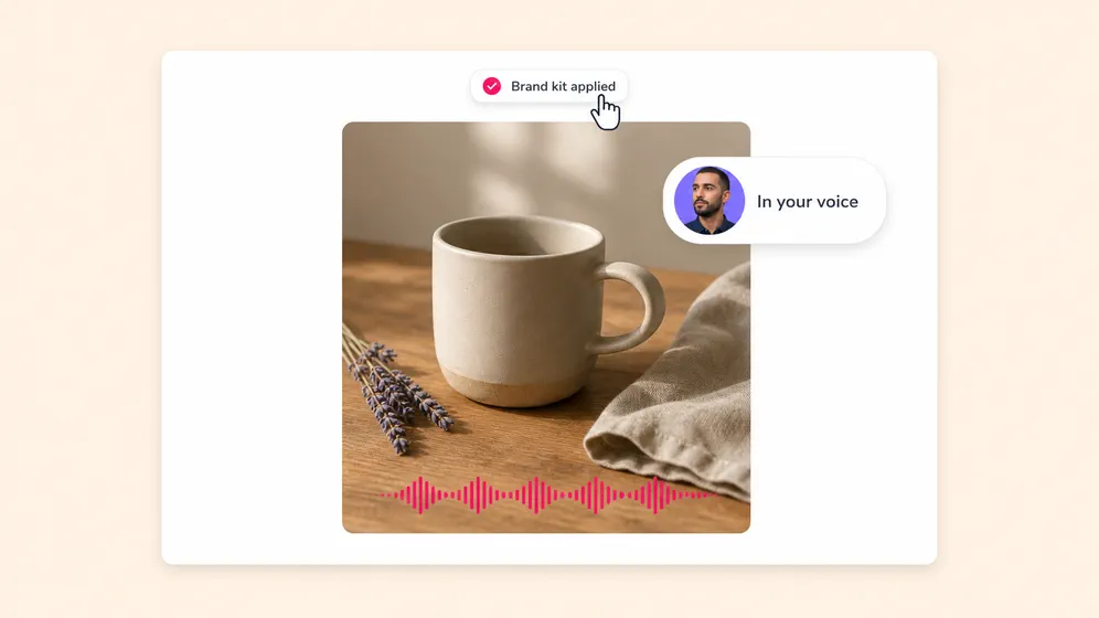 Branded voiceover for video ads and product demos. Fliki Voice cloning for Marketing & ads.