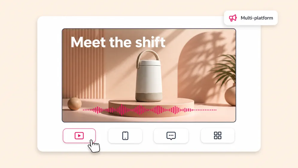 Video ads and brand voiceover. Fliki AI voiceover for Marketing & ads.