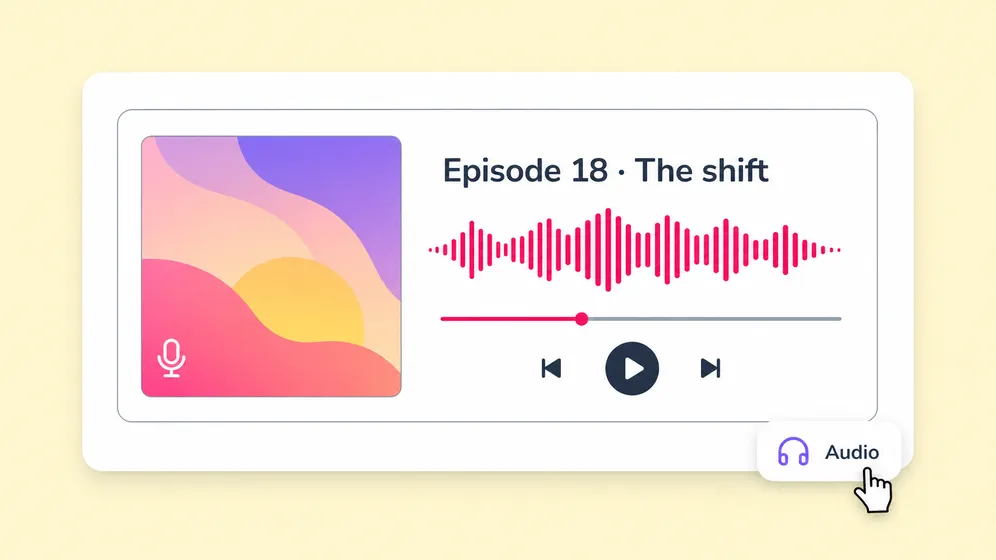 Podcast and audiobook narration. Fliki AI voiceover for Podcasts & audiobooks.
