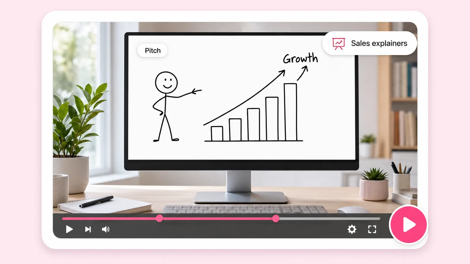 Sales and pitch explainers. Fliki Whiteboard animation maker for Sales explainers.
