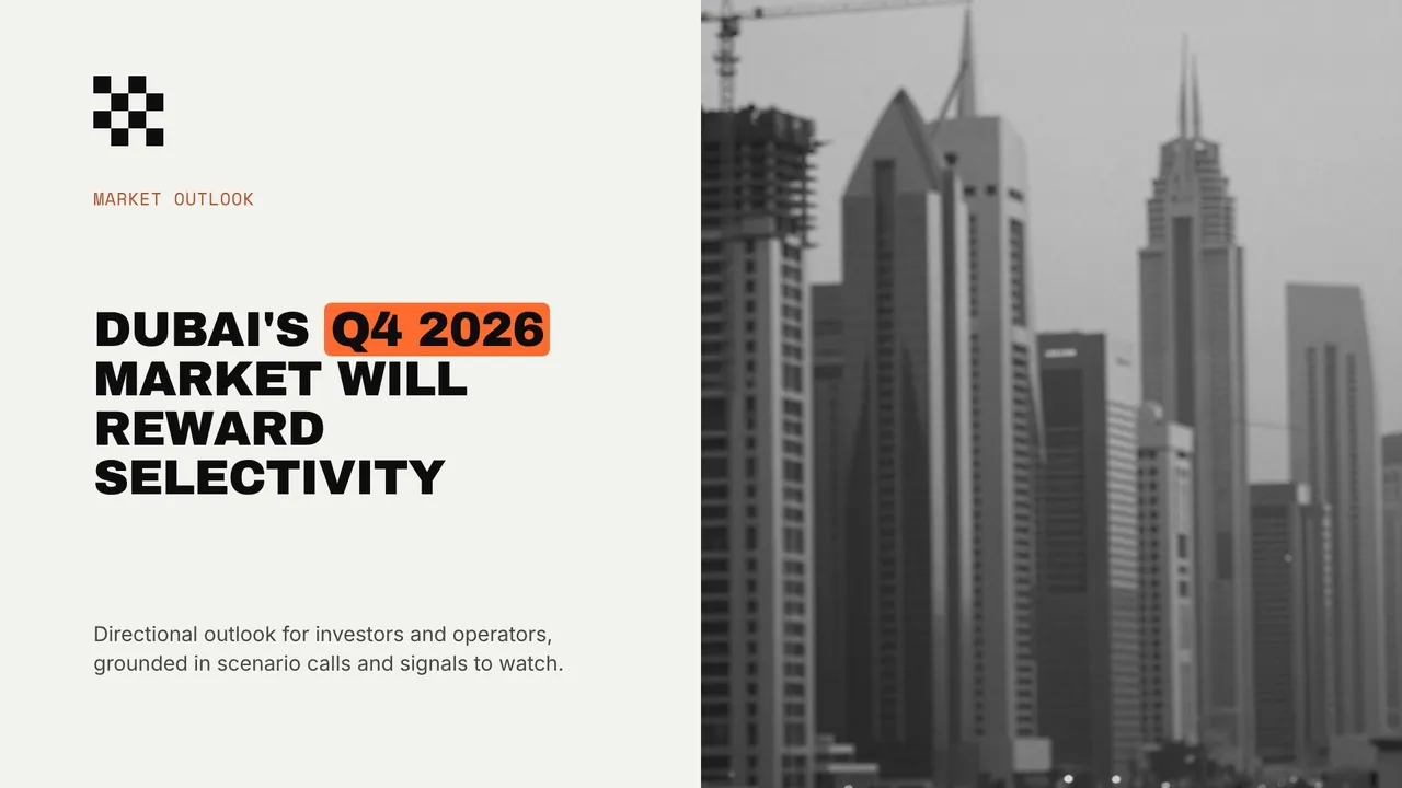 Dubai’s Q4 2026 market will reward selectivity, slide 1 of 8, Neo Grid look