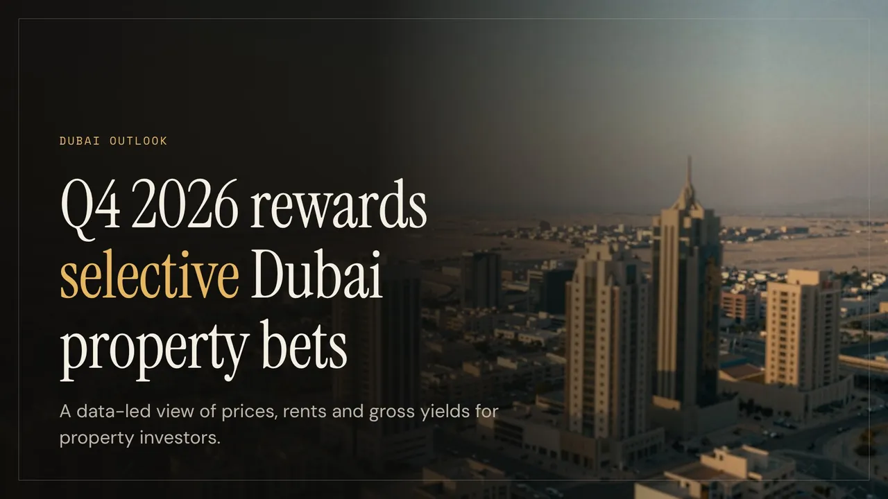 Q4 2026 rewards selective Dubai property bets, slide 1 of 15, After Hours look