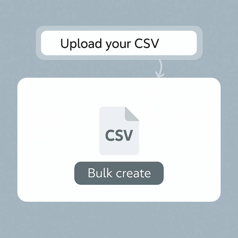 Uploading CSV file to Fliki for bulk video generation