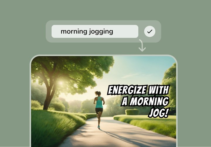Generating an engaging morning jogging thumbnail using Fliki AI thumbnail maker