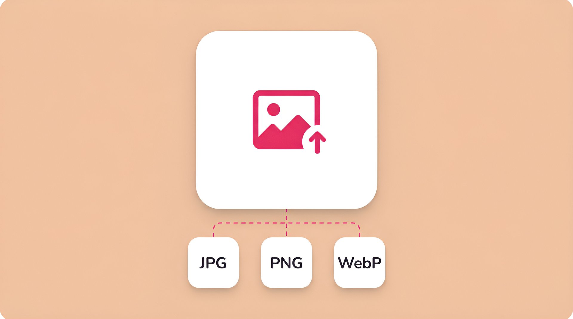 Simple UI showing how to upload JPG, PNG, and WebP files to start the image to video AI generation process.