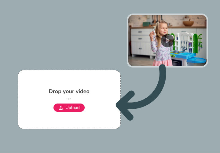Create or upload your video in Fliki