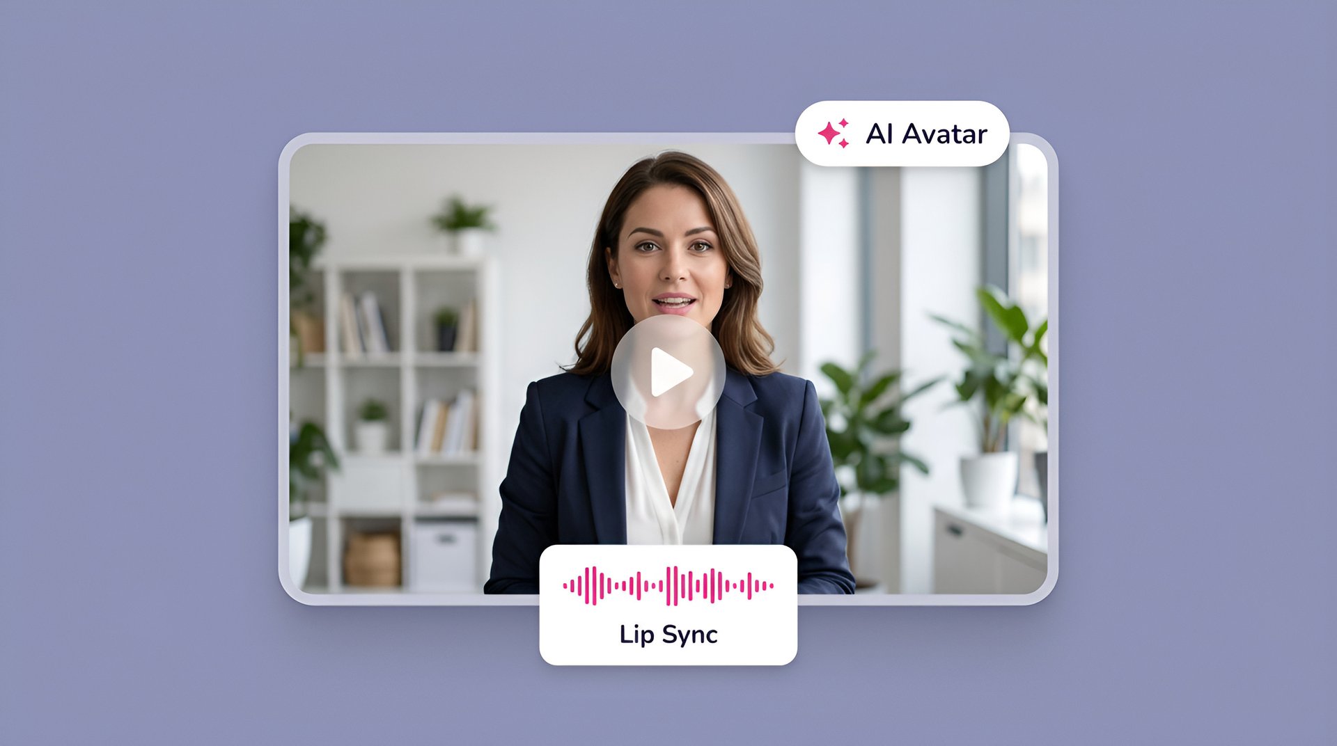 Example of an AI avatar delivering a script with accurate lip-sync, natural gestures, and consistent appearance across scenes.