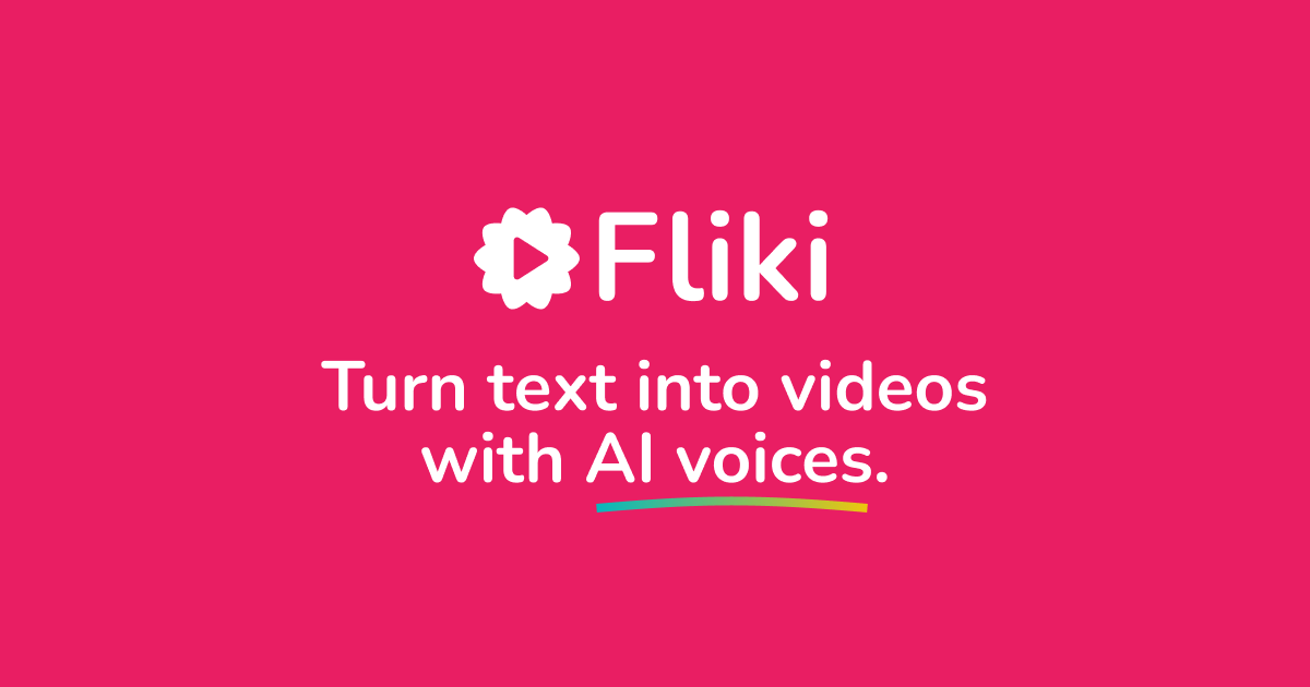 Fliki - Turn text into videos with AI voices