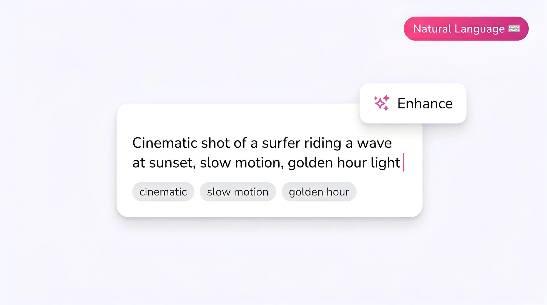 Fliki prompt input showing a cinematic text-to-video description for Seedance 2.0 AI video generator