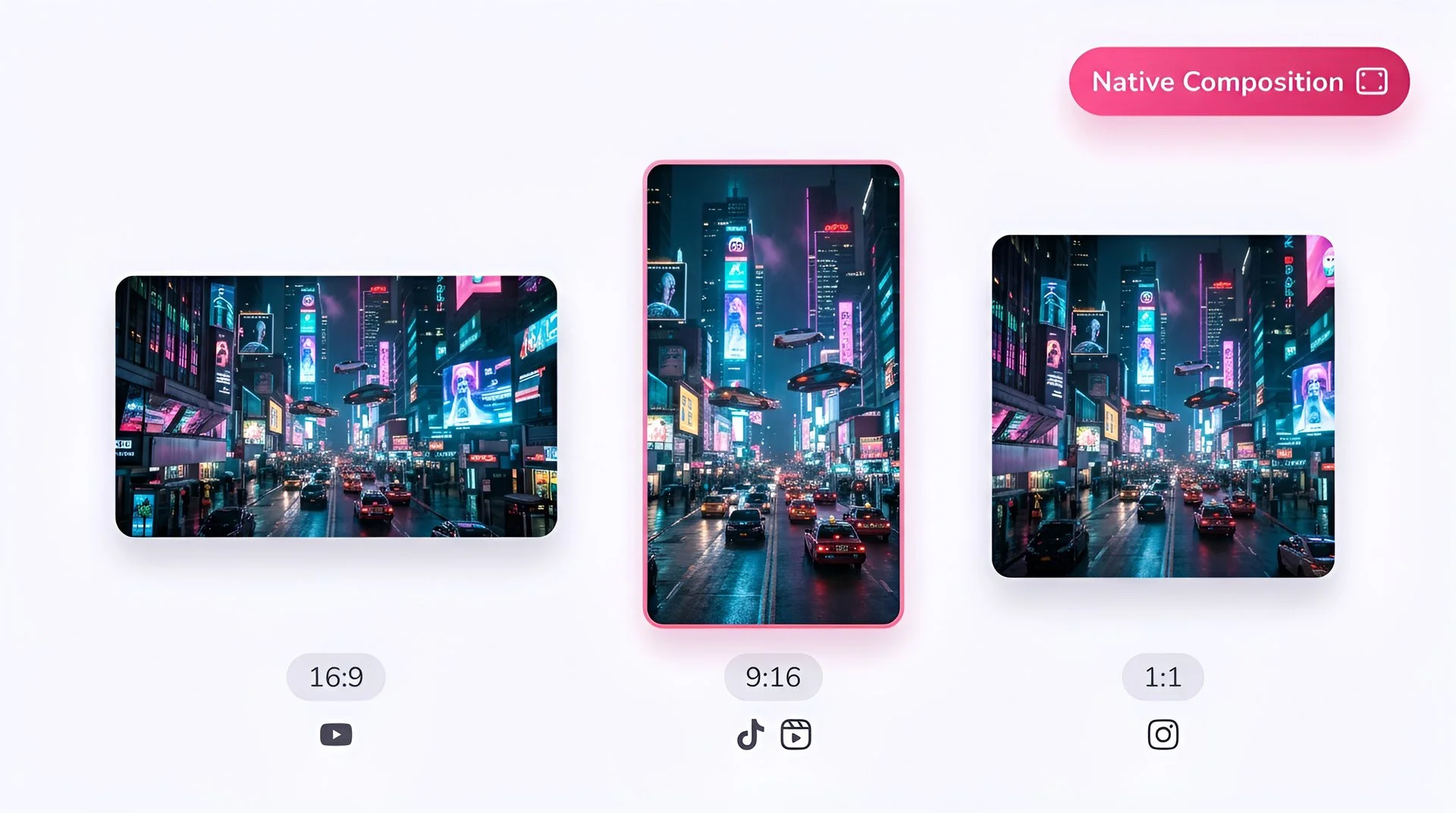 Choose 16:9, 9:16, or 1:1 aspect ratio for Seedance 2.0 video generation on Fliki