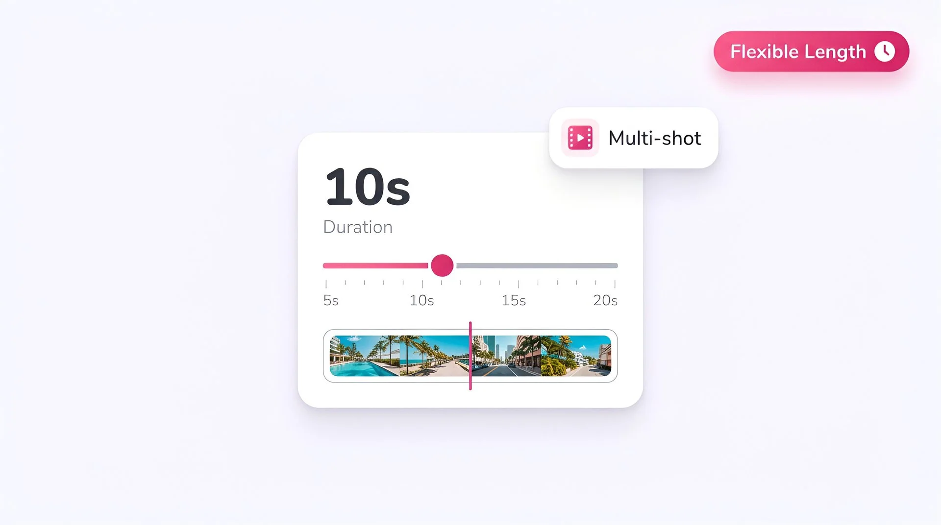 Set video duration on the Fliki slider for Seedance 2.0 multi-shot AI video generation