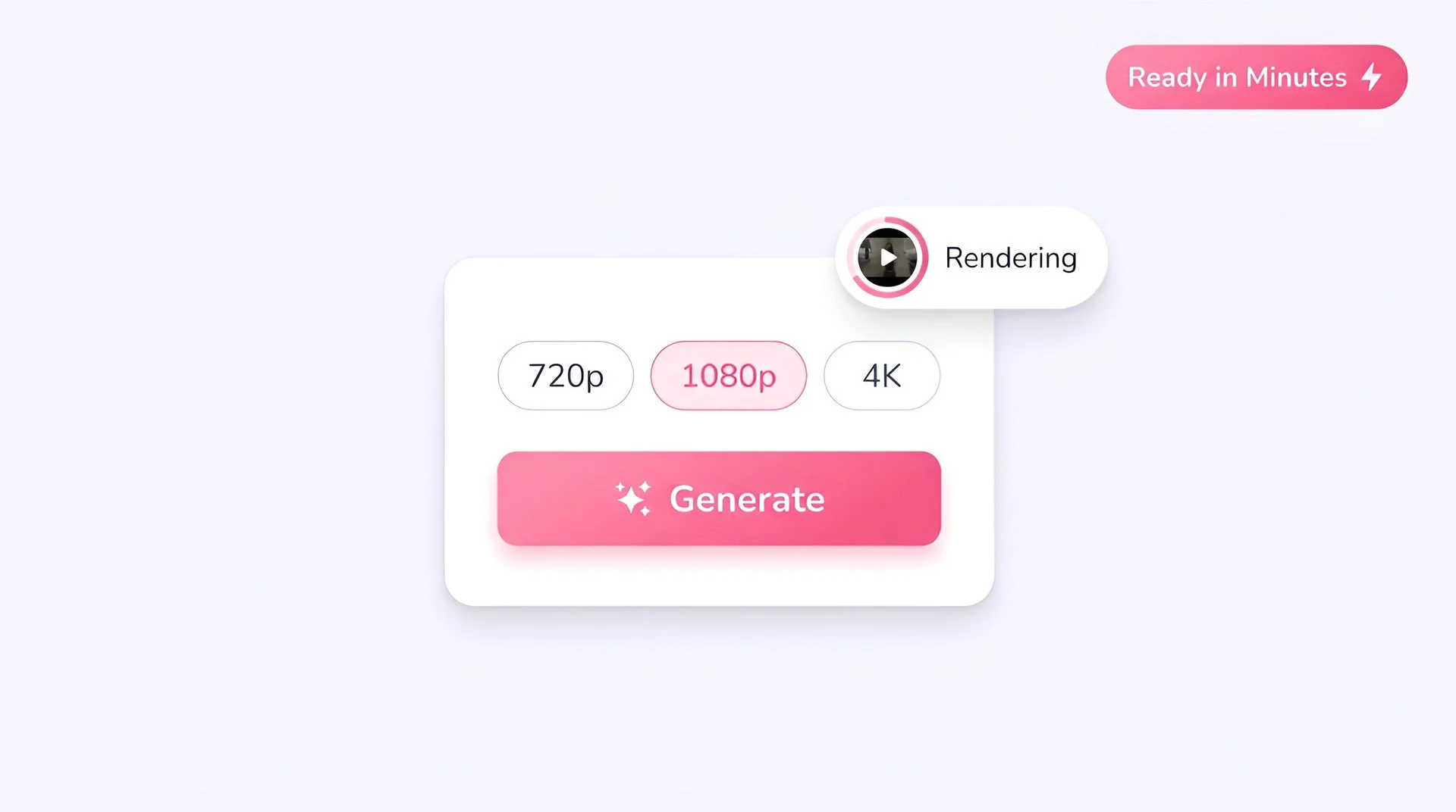 Pick output resolution and hit generate to create AI video with Seedance 2.0 on Fliki